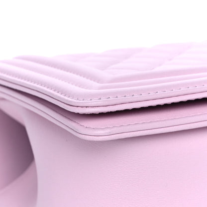 Chanel Lambskin Quilted Medium Boy Flap Light Pink 8 of 13