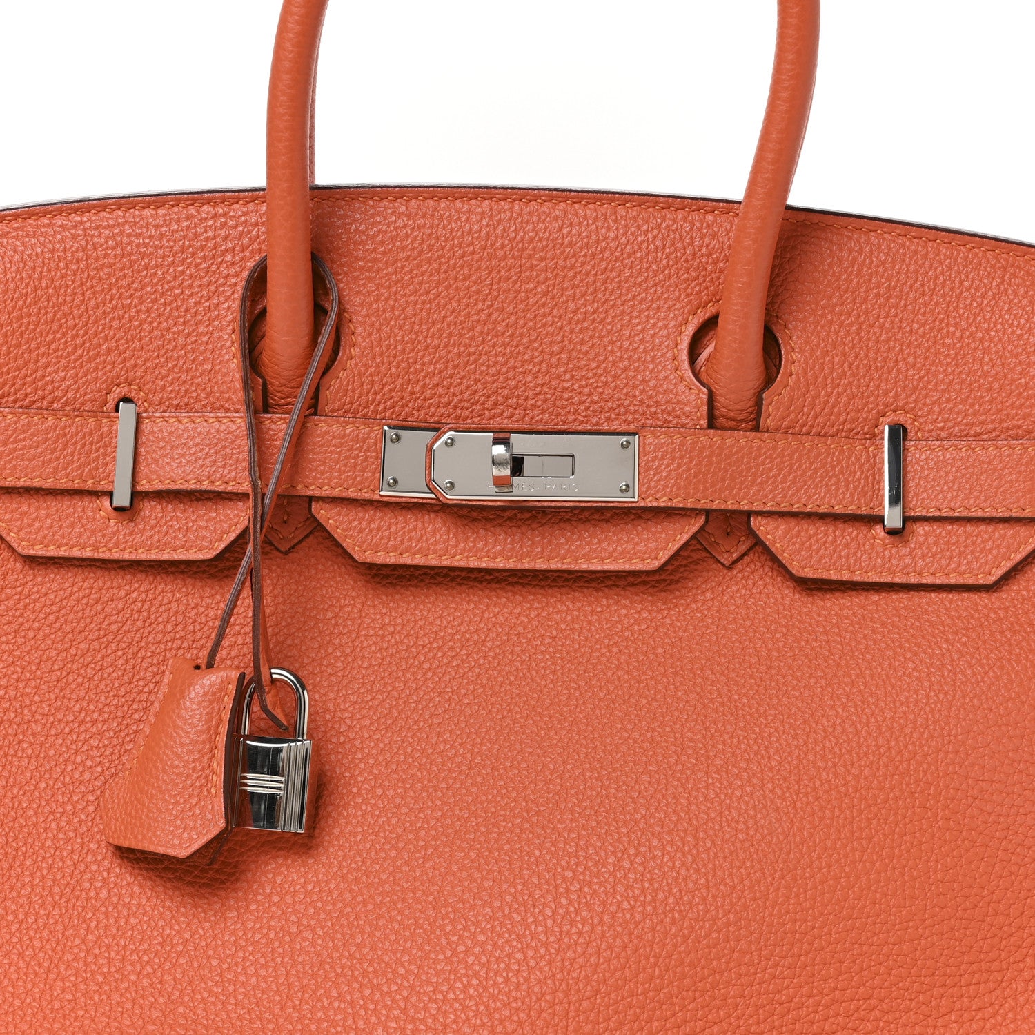 Hermes Togo BIRKIN 30 Orange 8 of 10