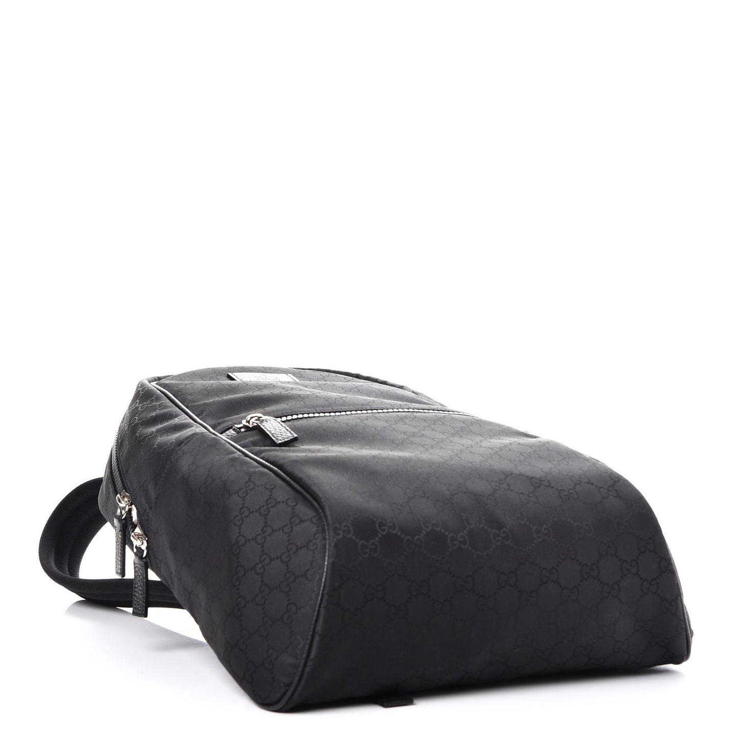 Nylon Monogram Slim Backpack Black