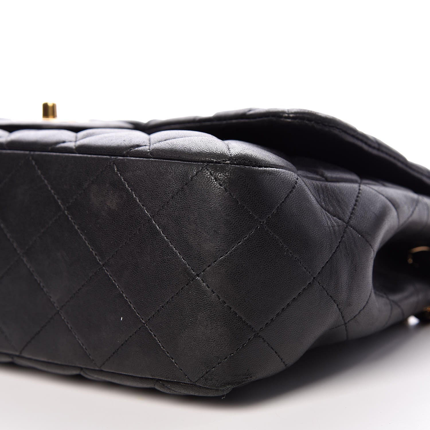 Chanel Lambskin Quilted Jumbo Single Flap Black 16 of 20