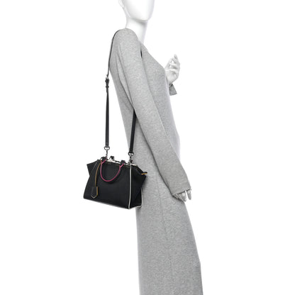 Fendi Vitello Dolce Mini 3Jours Tote Black 2 of 12