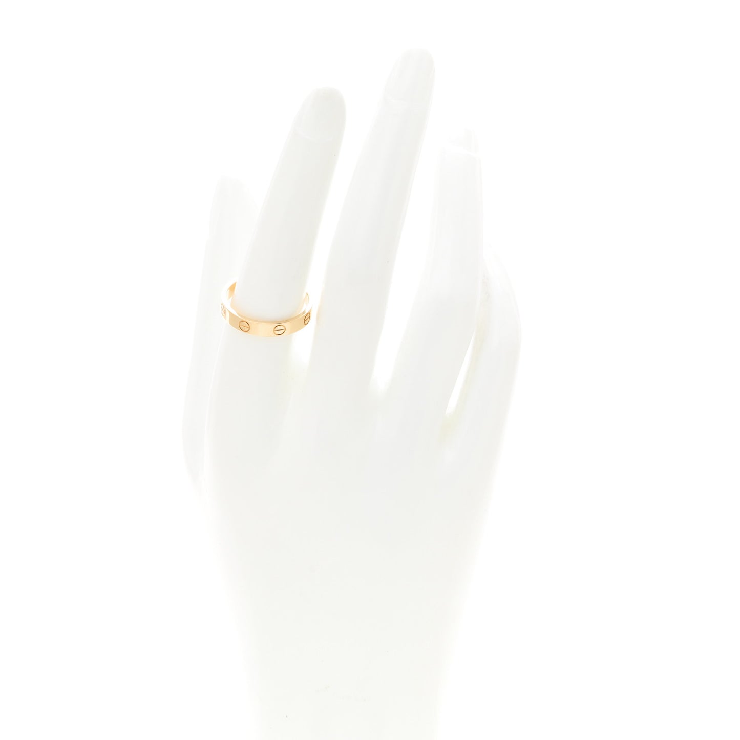 18K Yellow Gold 3.5mm LOVE Wedding Band Ring 57 8