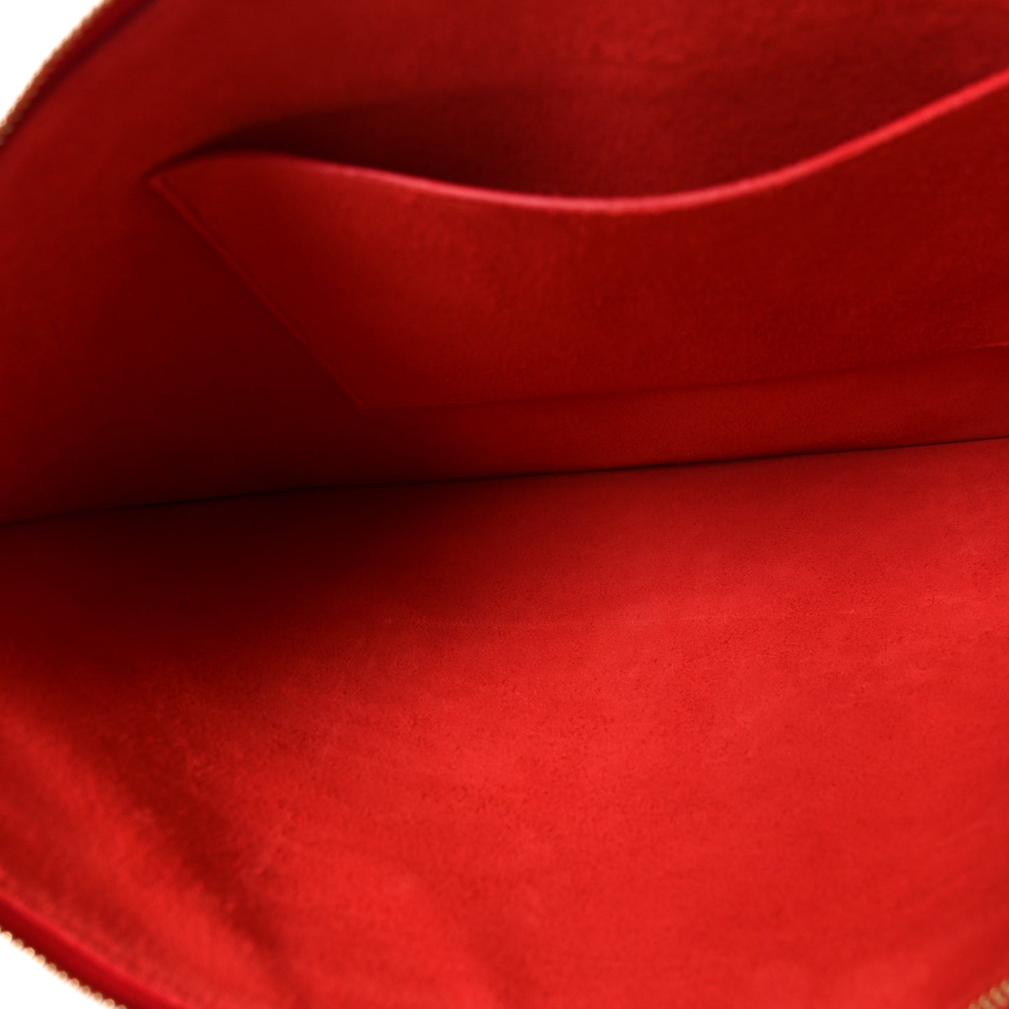 Glossy Calfskin Flat Luggage Shoulder Bag Ultra Red