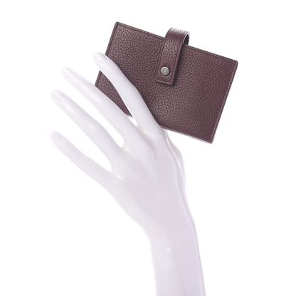 Saint Laurent Grained Calfskin Accordion Wallet Bordeaux 2 of 10