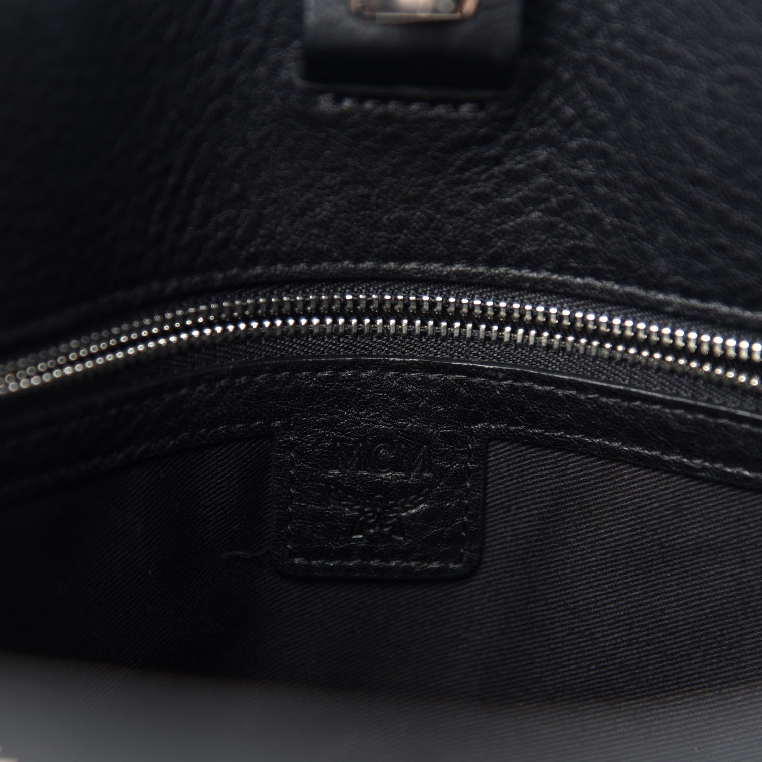 MCM Calfskin Ottomar Monogram Large Essential Tote Black 8 of 11