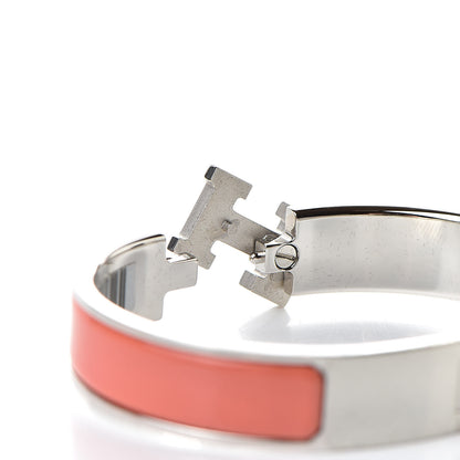 Hermes Enamel Narrow Clic Clac H Bracelet PM Hibiscus 5 of 6