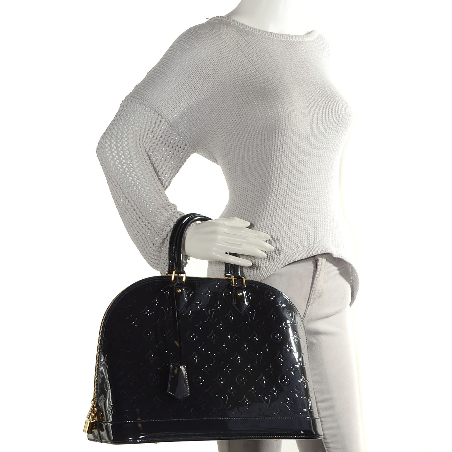 Louis Vuitton Vernis Alma GM Blue Infini 2 of 7