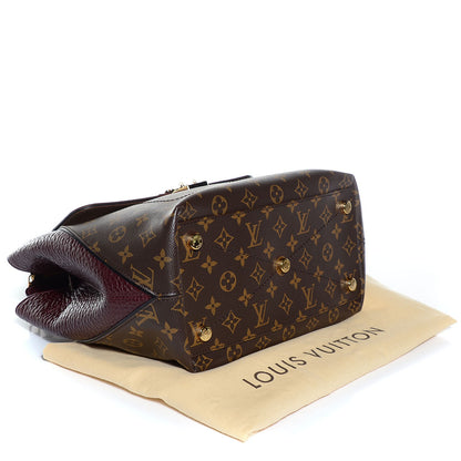 Louis Vuitton Ostrich Python Majestueux Tote MM Bordeaux 4 of 7