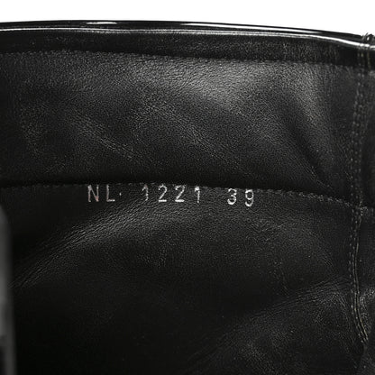 Louis Vuitton Patent Calfskin Moonlight Boots 39 Black 9 of 9