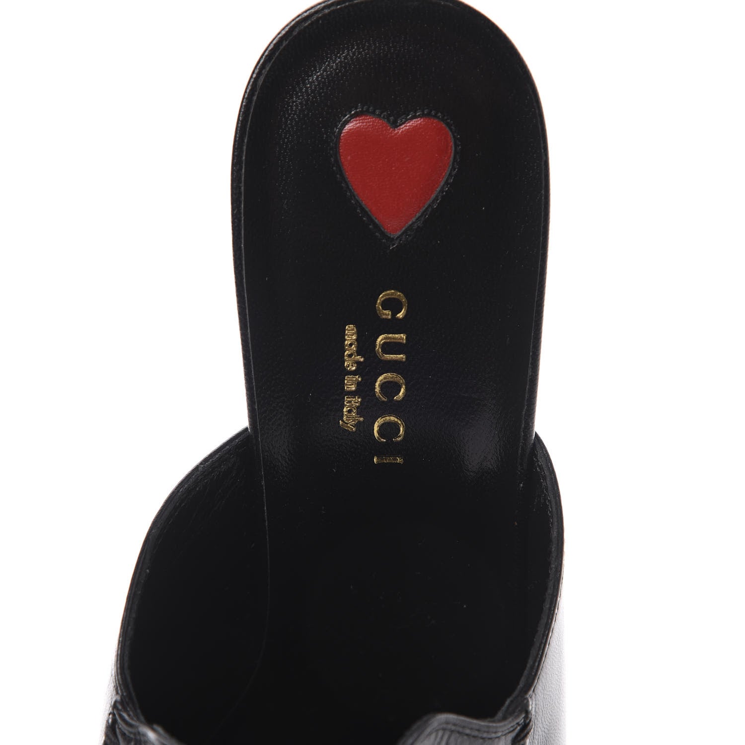 Gucci Malaga Kid Horsebit Princetown Mid Heel Mules 38 Black 6 of 9