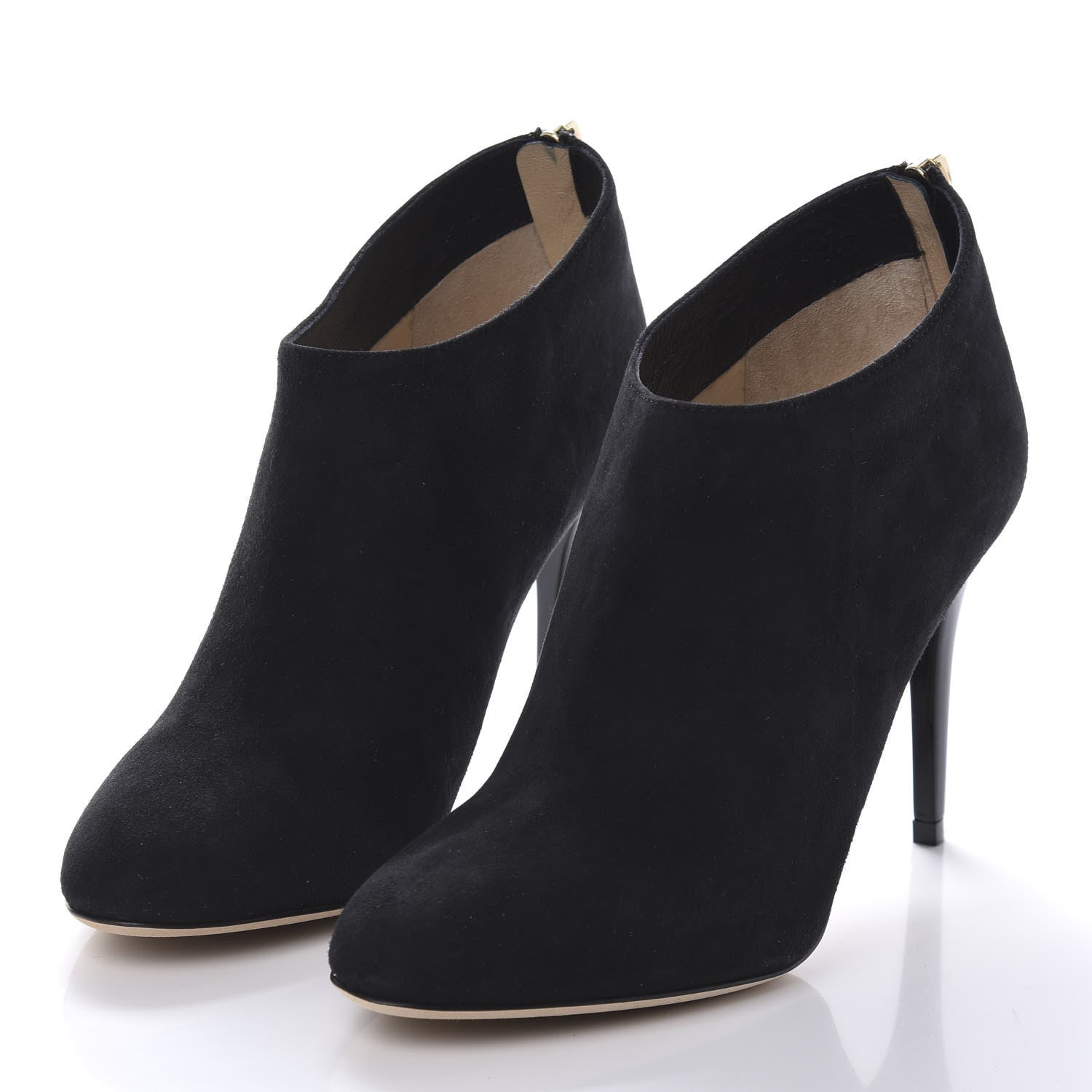 Jimmy Choo Suede Mendez Ankle Boots 37.5 Black 3 of 8