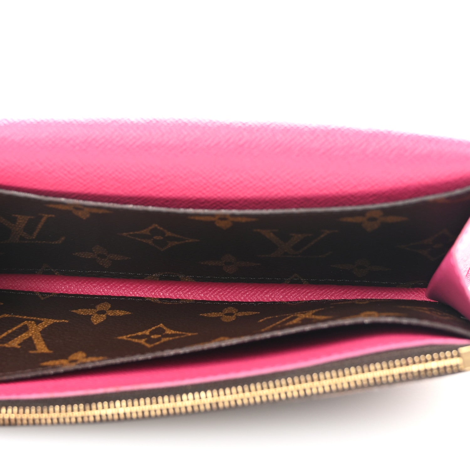 Louis Vuitton Monogram Bloom Flower Emilie Wallet Fuchsia 5 of 11
