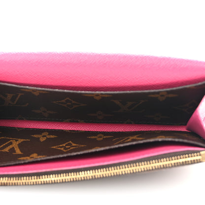 Louis Vuitton Monogram Bloom Flower Emilie Wallet Fuchsia 5 of 11