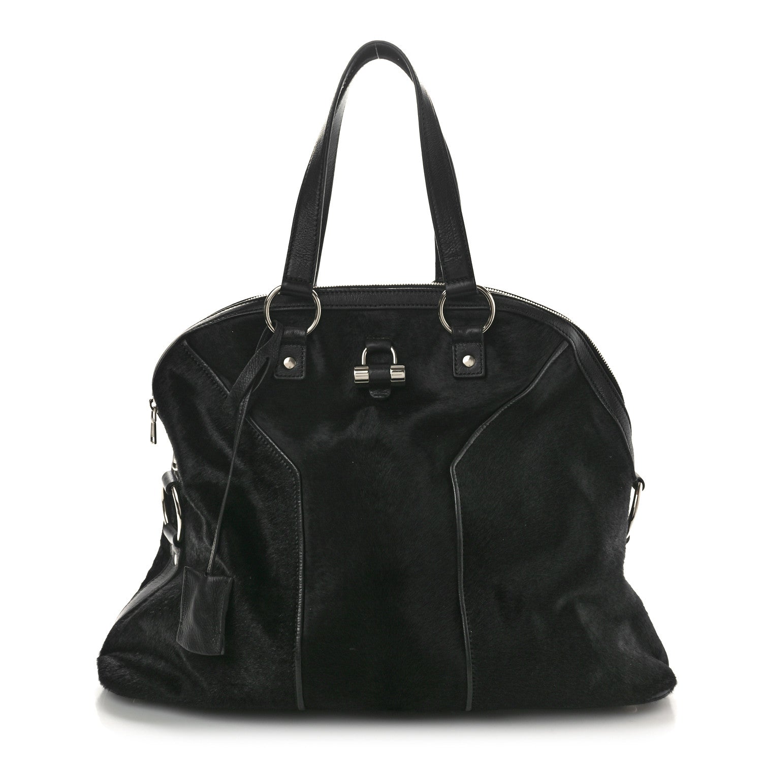 Saint Laurent Calf Hair Large Muse Black 1 of 14