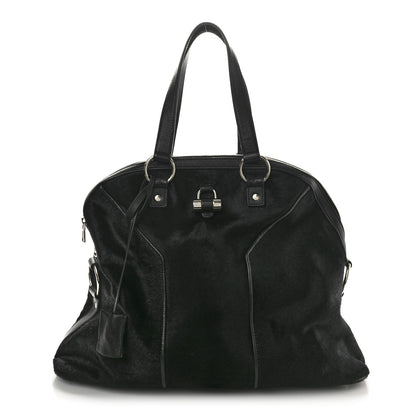 Saint Laurent Calf Hair Large Muse Black 1 of 14