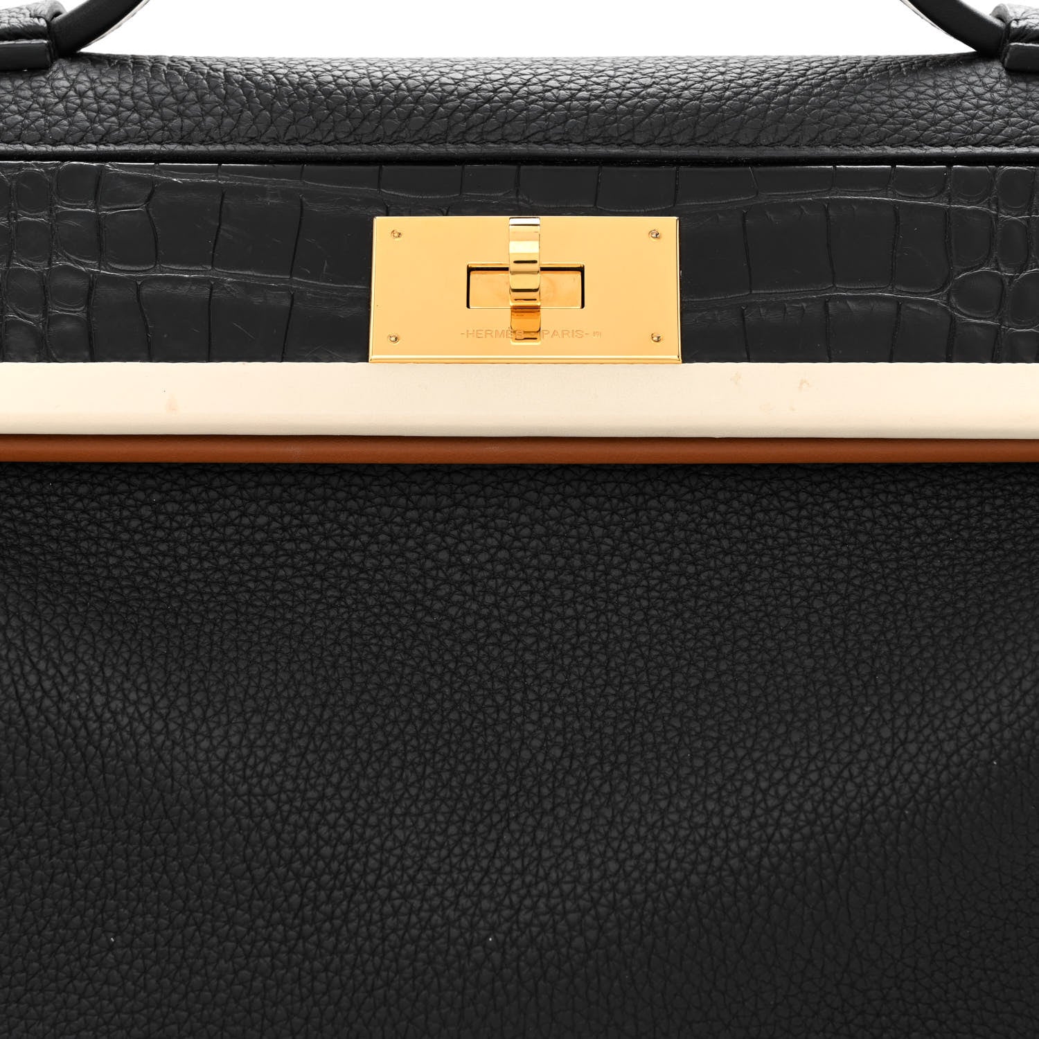 Hermes Togo Matte Alligator Swift Touch 24/24 35 Black 8 of 11