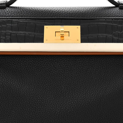 Hermes Togo Matte Alligator Swift Touch 24/24 35 Black 8 of 11