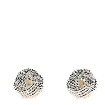 Tiffany Sterling Silver Twist Knot Earrings 1 of 4