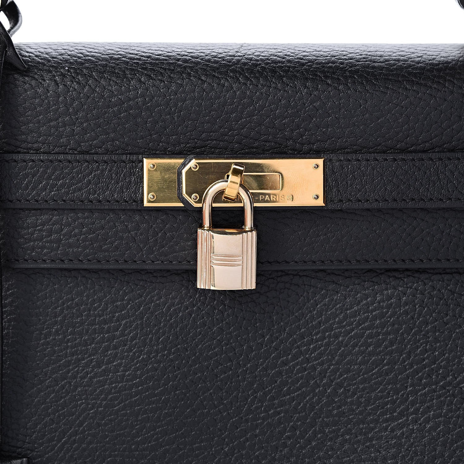 Hermes Ardennes Kelly Retourne 32 Black 33 of 35