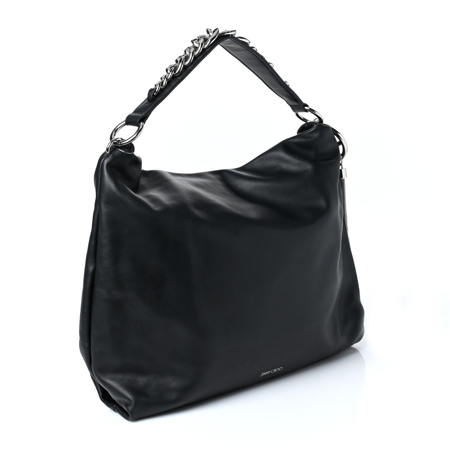 Smooth Calfskin Callie Hobo Bag Black