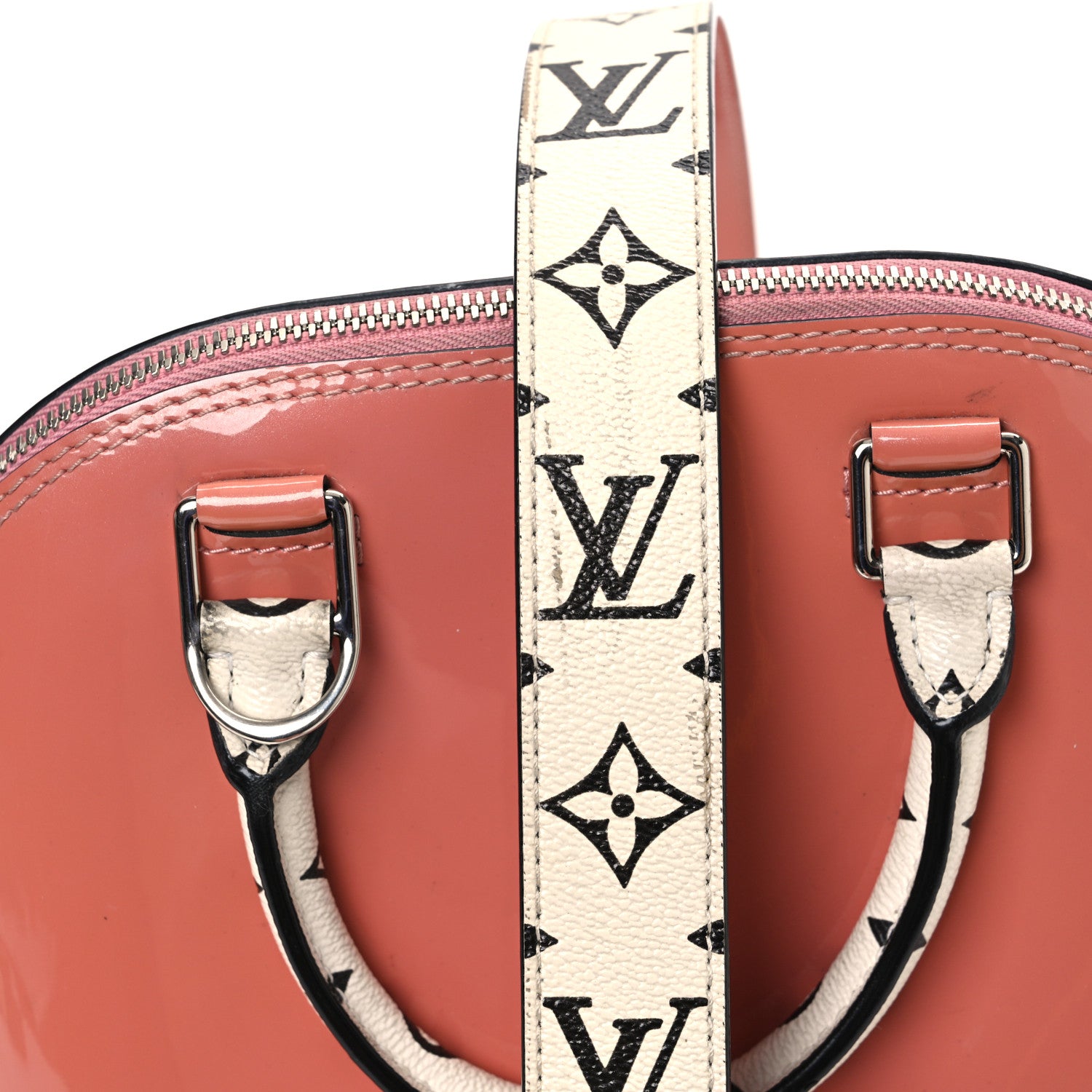 Louis Vuitton Patent Monogram Alma BB  Rose Blush 14 of 18