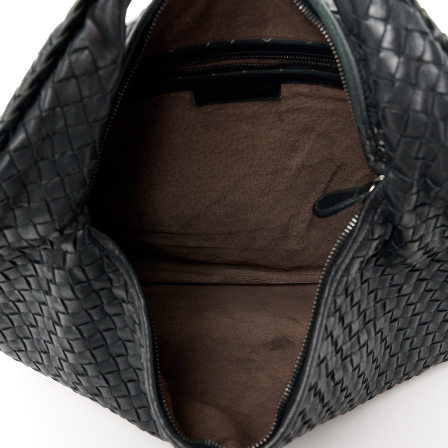 Nappa Intrecciato Large Veneta Hobo Black