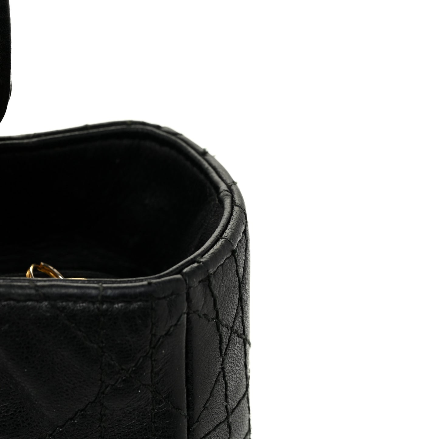 Lambskin Cannage Medium Lady Dior Black