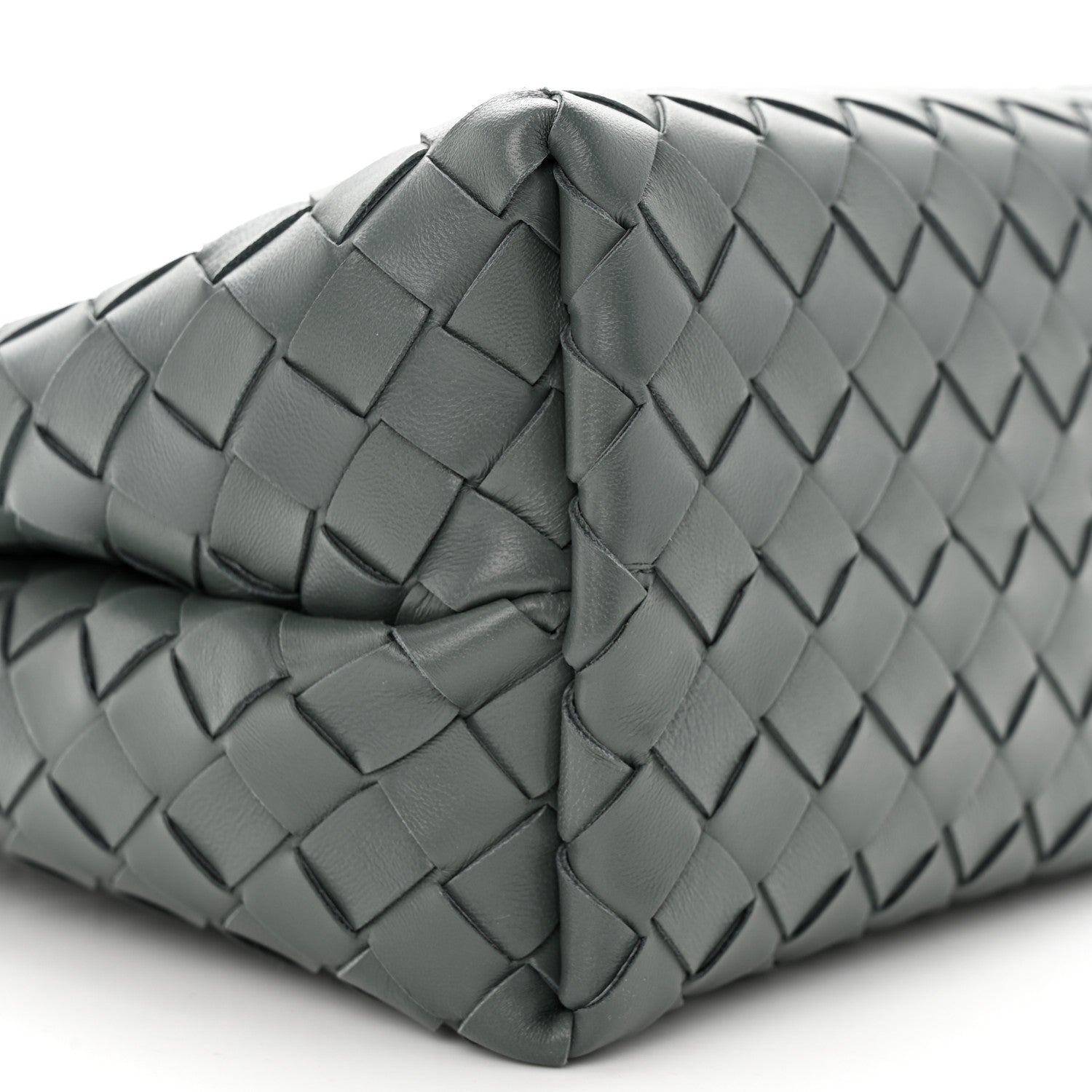 Bottega Veneta Nappa Intrecciato Medium Andiamo Shoulder Bag Slate