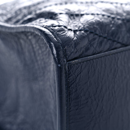 Saint Laurent Crinkled Calfskin Matelasse Monogram Niki Shoulder Bag Deep Marine 12 of 14