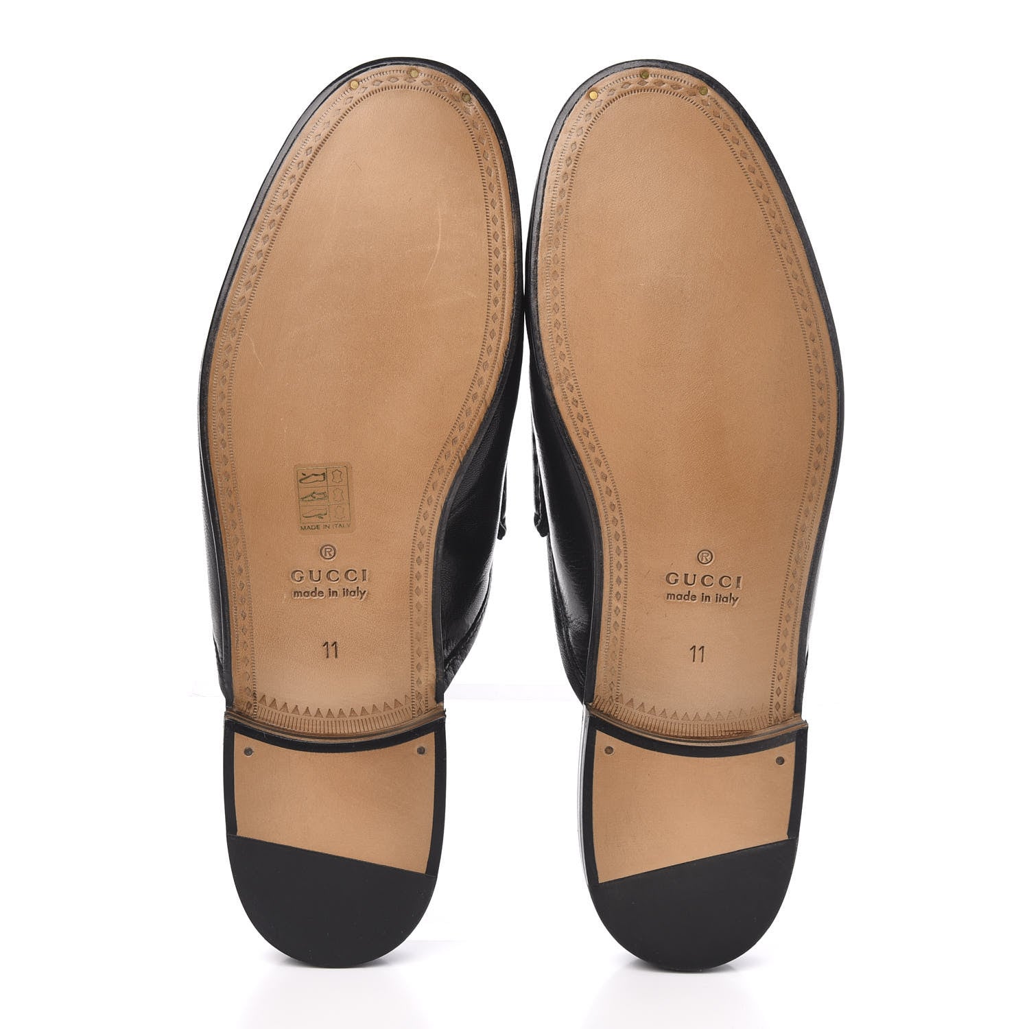 Gucci Goatskin Mens Horsebit Slippers 11 Black 5 of 9