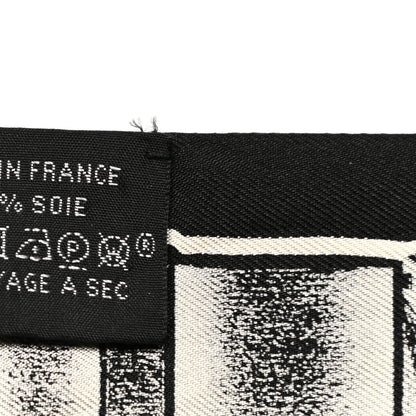 Hermes Silk Le Tresor De Medor Twilly Black White 4 of 5