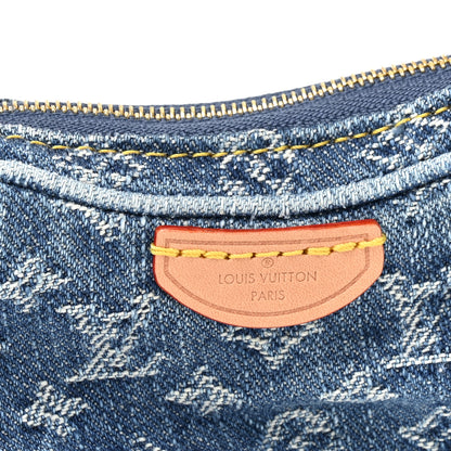 Louis Vuitton Monogram Denim Croissant Pochette Blue Blue 7 of 9