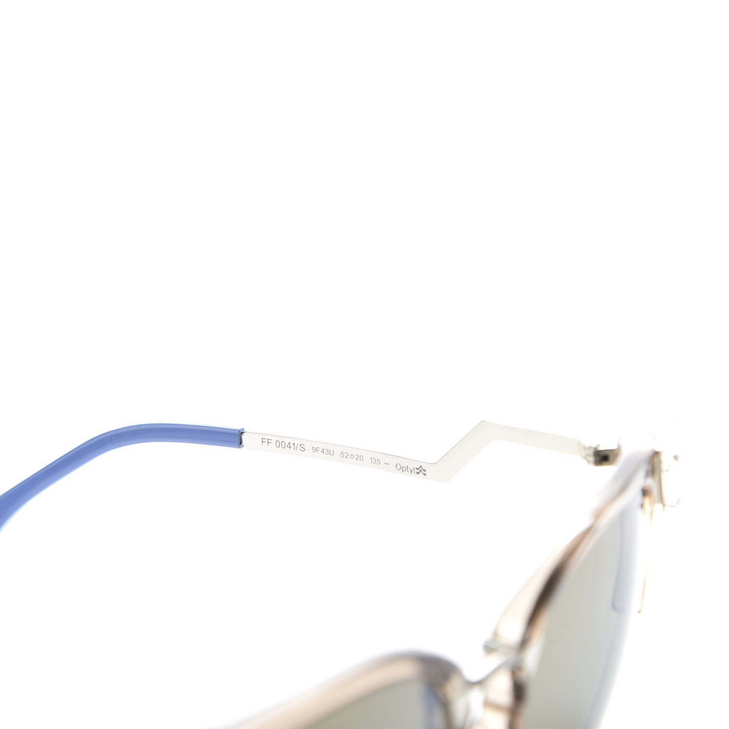 Fendi Iridia Cat Eye Sunglasses FF 0041/S Blue Crystal 6 of 6