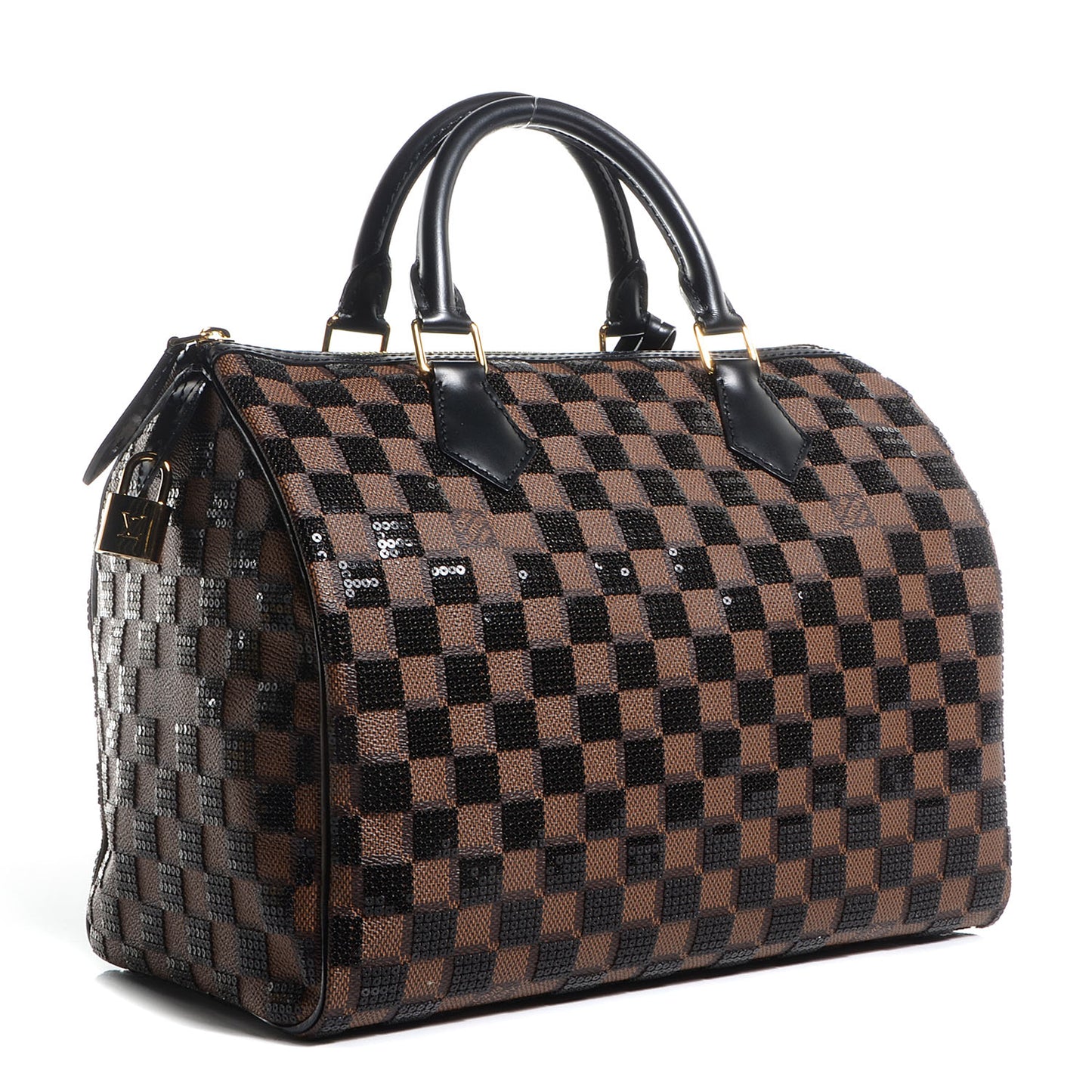 Damier Paillettes Speedy 30 Black