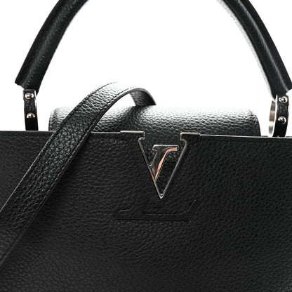 Louis Vuitton Taurillon Capucines PM Black 7 of 9