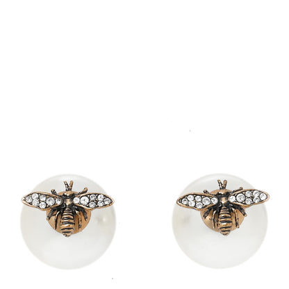 Christian Dior Pearl Bee Star Mise En Dior Tribal Earrings 1 of 5