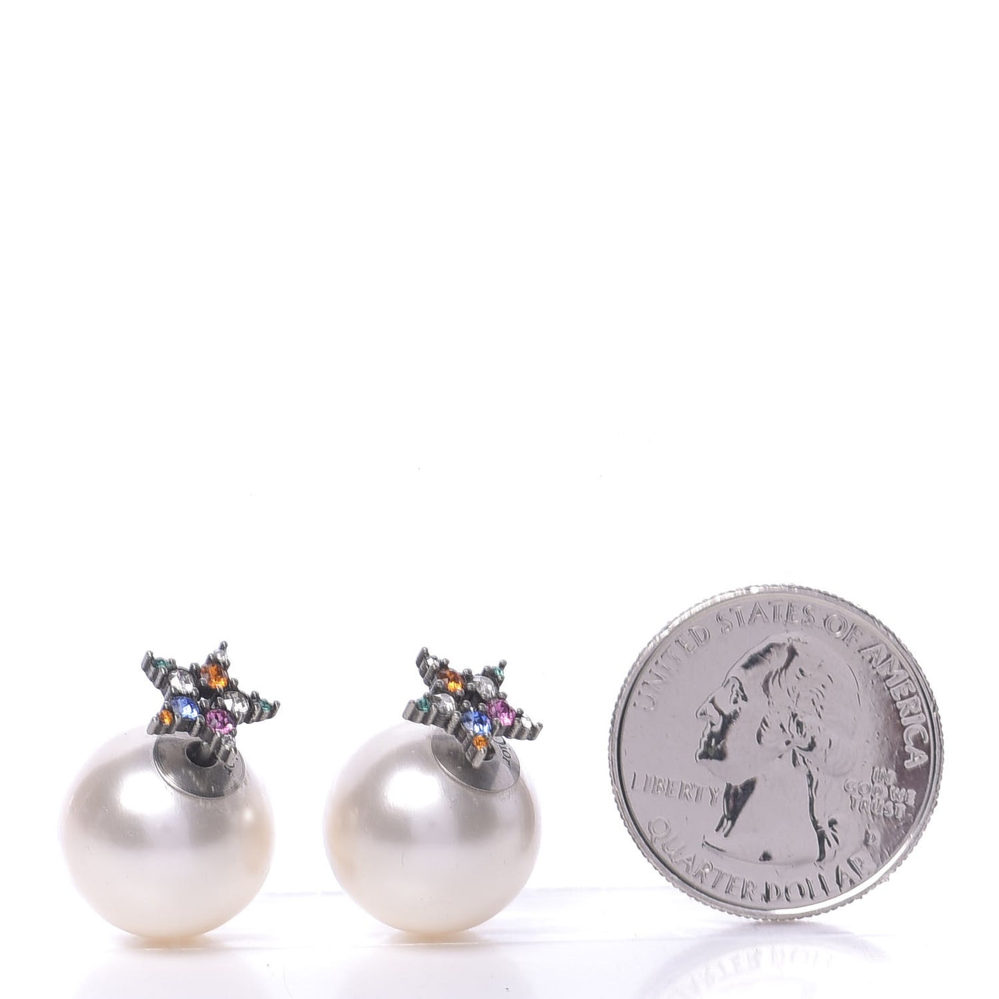 Pearl Crystal Star Mise En Dior Tribal Earrings Multicolor