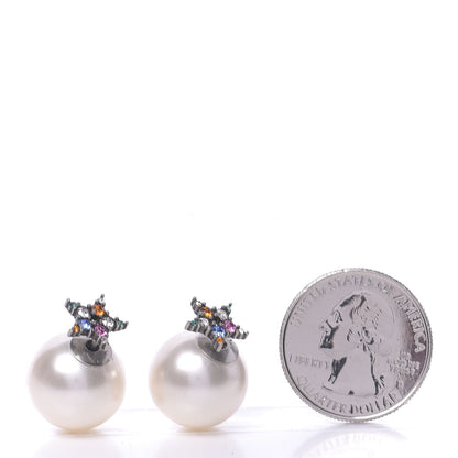 Christian Dior Pearl Crystal Star Mise En Dior Tribal Earrings Multicolor 2 of 4