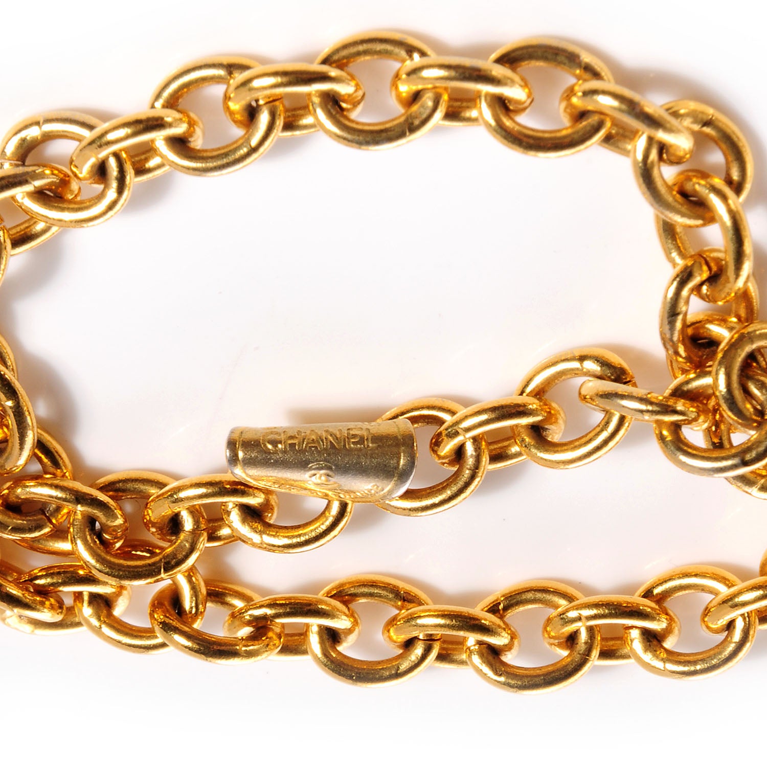 Chanel Classic Flap Pendant Necklace Gold 5 of 6
