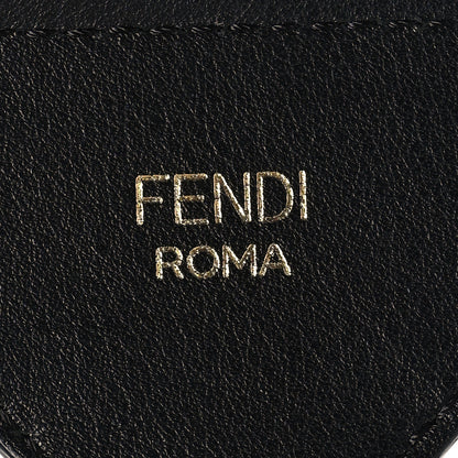 Fendi Jacquard Ribbon Vitello King FF Adjustable Strap You Fango Marrone Black 4 of 5