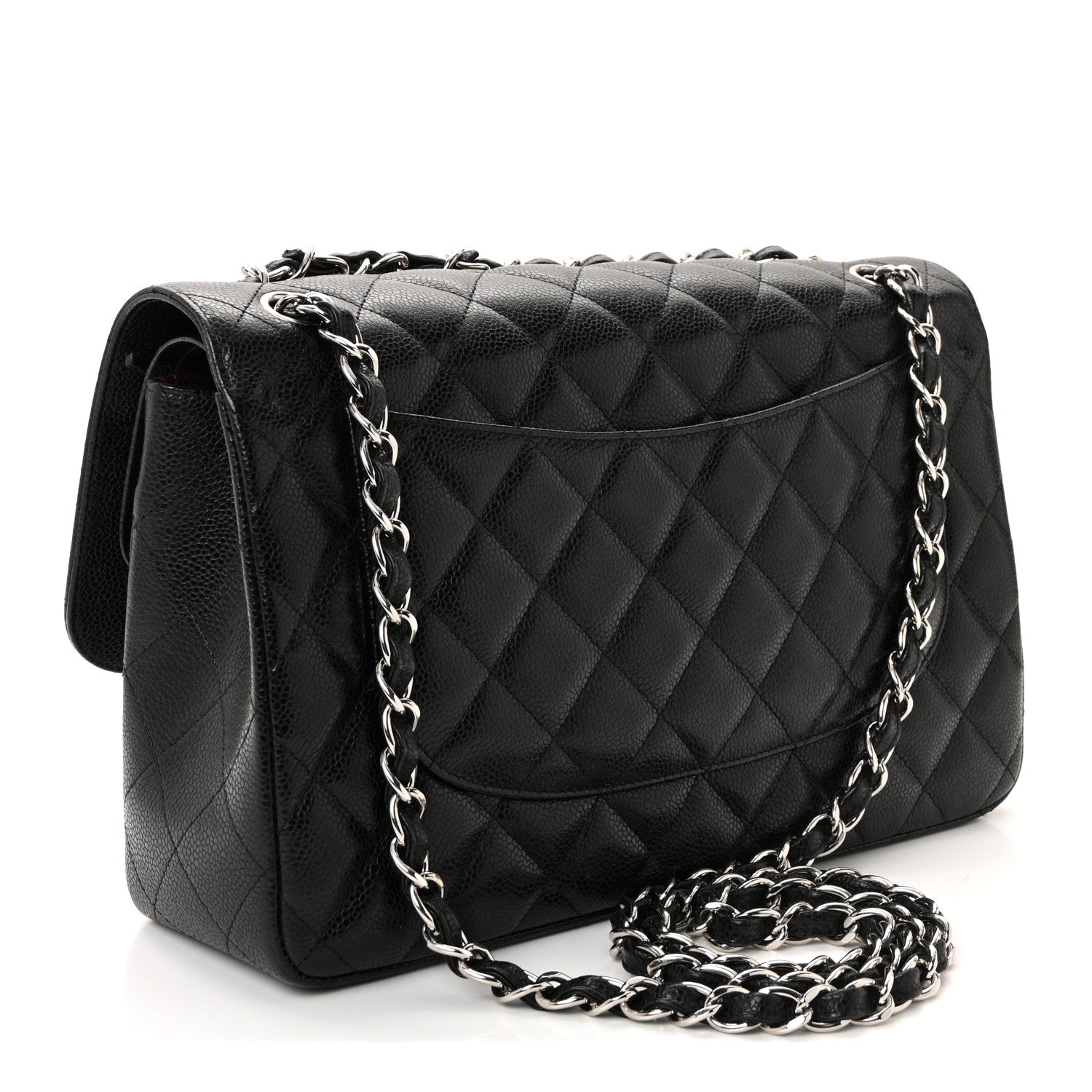 Chanel Caviar Quilted Jumbo Double Flap Black 3 of 10