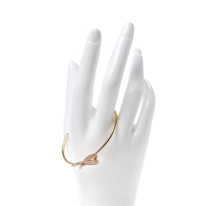 Tiffany 18K Rose Gold Diamond Bow Cuff Bracelet 2 of 5