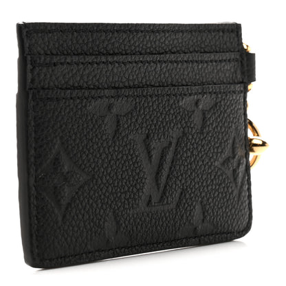 Louis Vuitton Empreinte Monogram LV Charms Card Holder Black 3 of 7