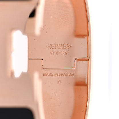 Hermes Enamel Wide Clic Clac H Bracelet PM Black 4 of 5