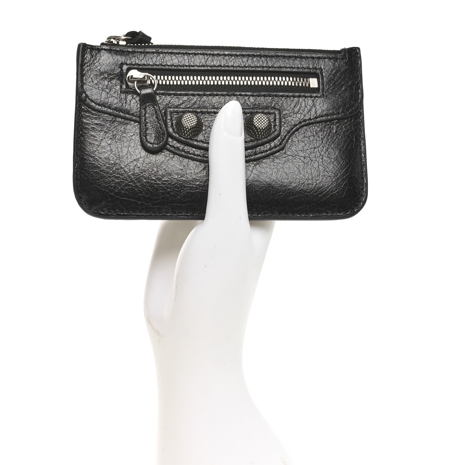 Balenciaga Agneau Le Cagole Coin Card Holder Black 2 of 10