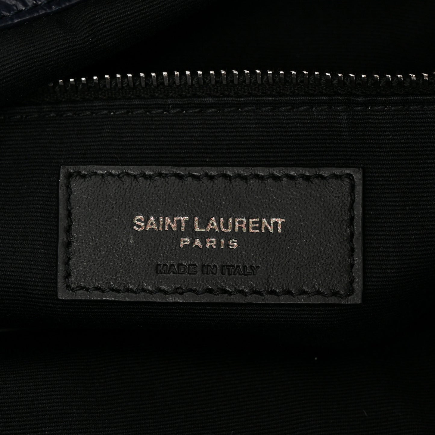 Crinkled Calfskin Matelasse Monogram Medium Niki Shopper Tote Deep Marine