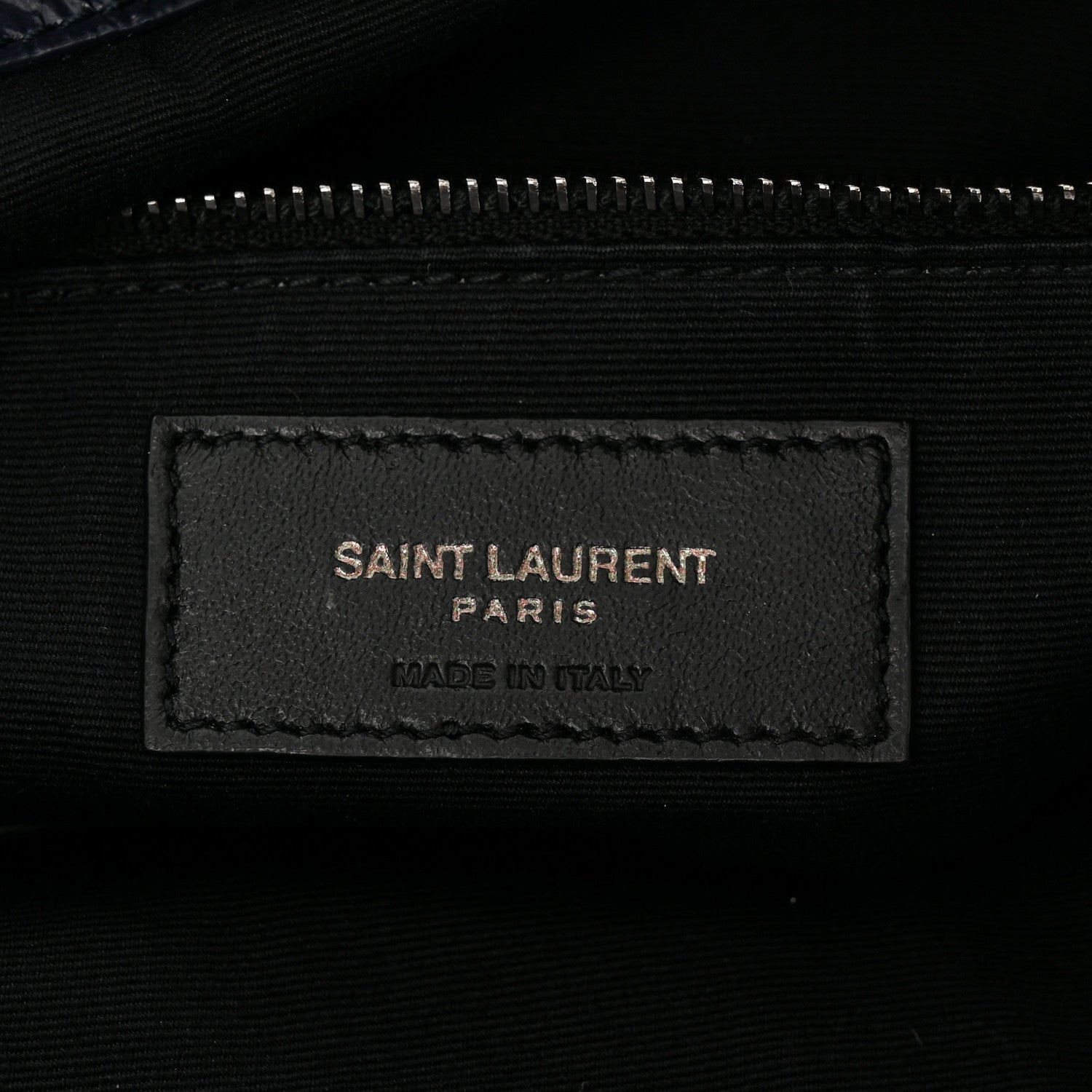 Saint Laurent Crinkled Calfskin Matelasse Monogram Medium Niki Shopper Tote Deep Marine 6 of 11