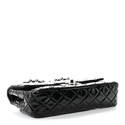 Chanel Patent Quilted Medium Double Flap Black 4 of 13