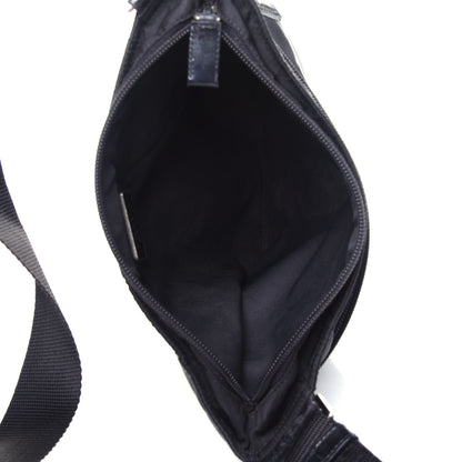 Prada Nylon Vela Flat Messenger Bag Black 5 of 9