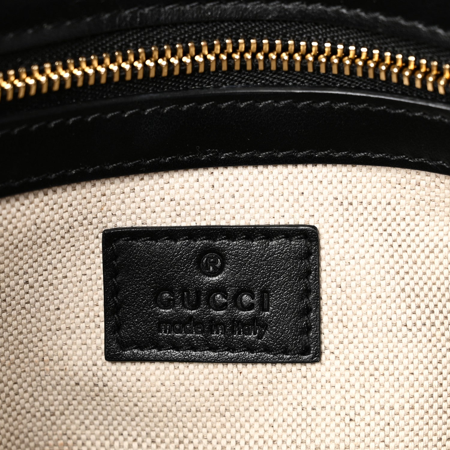 Gucci Calfskin GG Matelasse Small Flap Shoulder Bag Black Natural 6 of 10